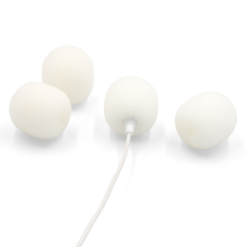 The Microphone foam for lavalier mics - XL, white - 4pack
