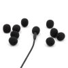 The Microphone foam for lavalier mics - SMALL, black - 10pack