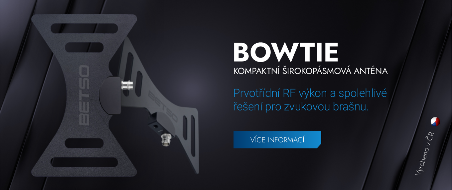 BOWTIE KOMPAKTNÍ ŠIROKOPÁSMOVÁ ANTÉNA