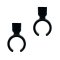 Pair of RAD 19/20mm Mic Clips, Non Safety Strap