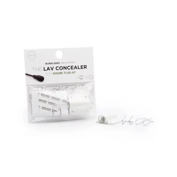 The Lav Concealer for SHURE TWINPLEX TL45-47, white