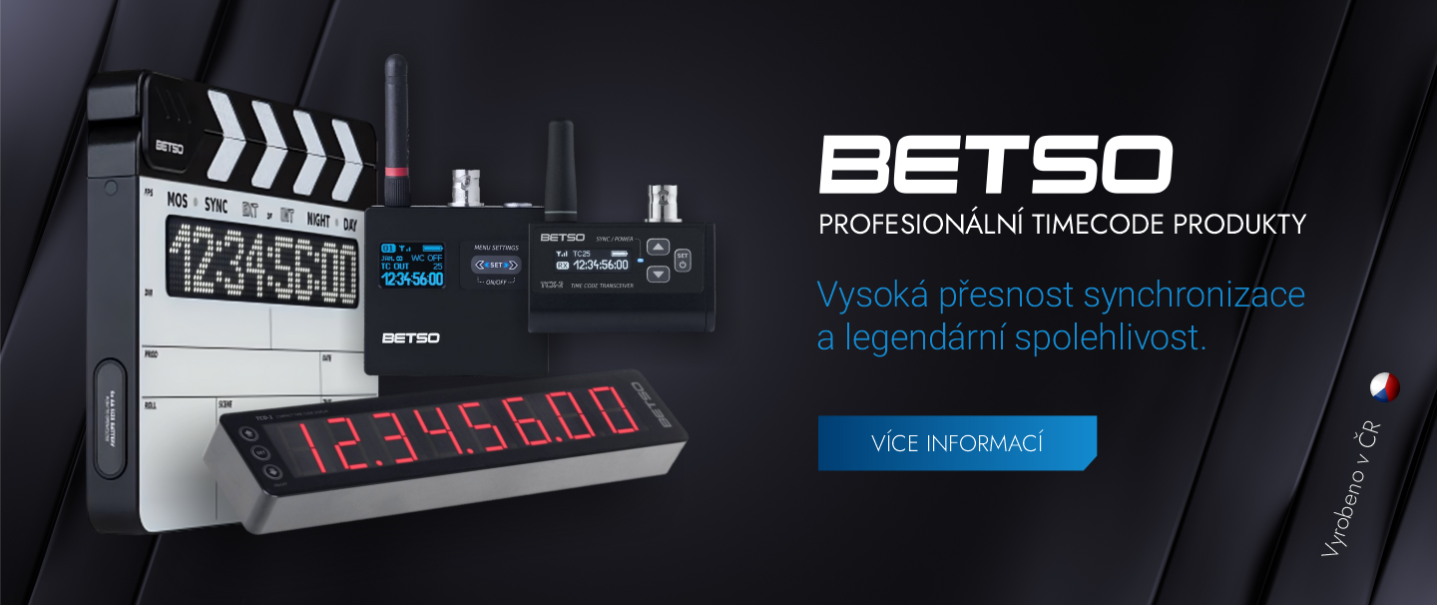 BETSO PROFESIONÁLNÍ TIMECODE PRODUKTY