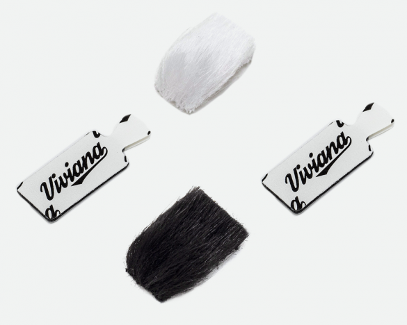 Fur For Lav rectangular - black & white colors